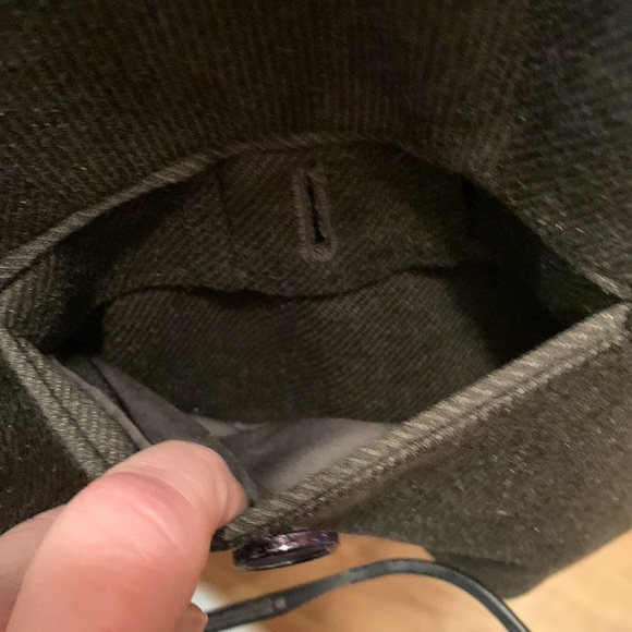 6/$20 The Limited Beautiful Houndstooth Olive Blazer 2 front Pockets EUC Size M - Picture 8 of 16